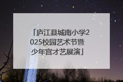 庐江县城南小学2025校园艺术节暨少年宫才艺展演